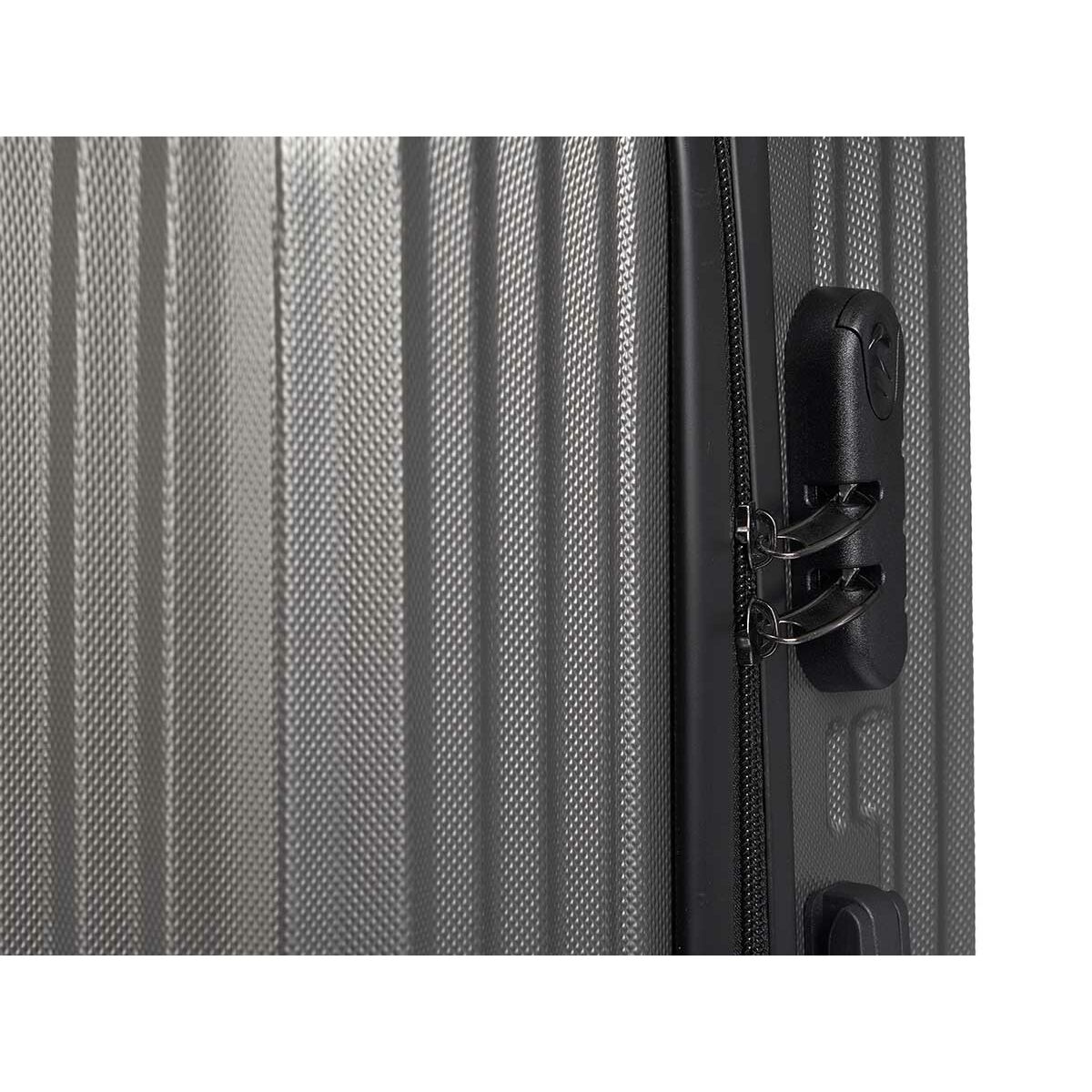 Kabinkoffert Mørke Grå 55 x 35 x 20 cm Striper